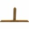 Ekena Millwork Portland Rough Sawn Timber Gable Bracket, Western Red Cedar, 72"W x 48"H x 2"D x 6"F, 16/12 Pitch GBW072X48X0206POR00RWR - alternate 5